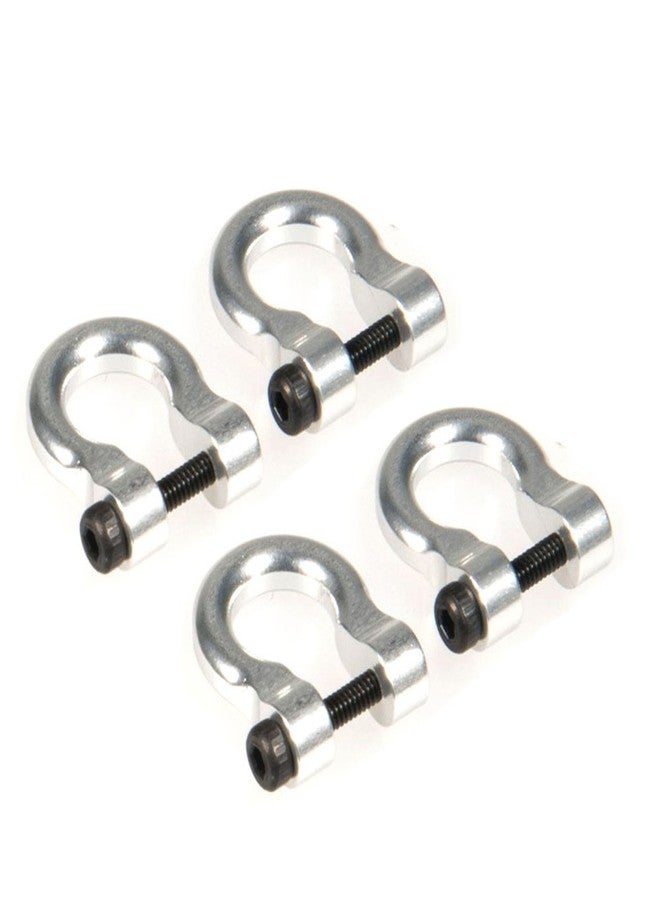 QUE-T 4 Pcs Aluminum Tow Shackle for 1/10 Scale TRX-4 Crawler Car (Silver) - Image 3